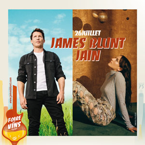 James Blunt - Jain le 26 juillet 2024